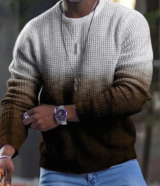 Ronald – 3D Sweater for Men with Long Sleeves