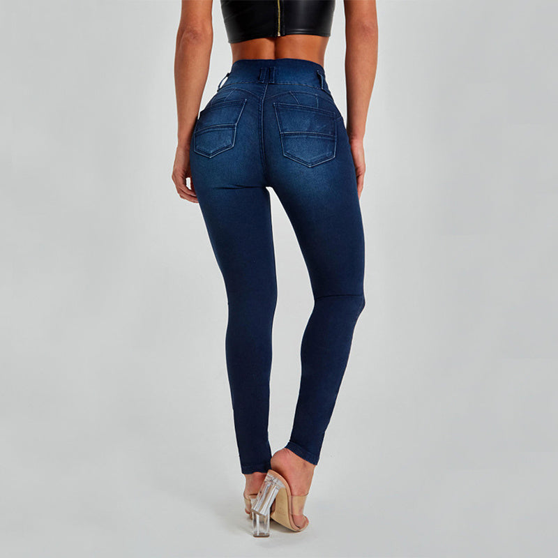 Hayley – High-Waisted Women's Skinny Jeans with Shaping Effect