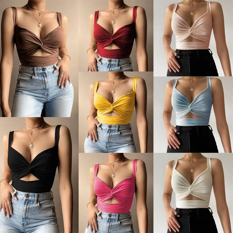 Abigail – V-Neck Camisole with Elastic Lace