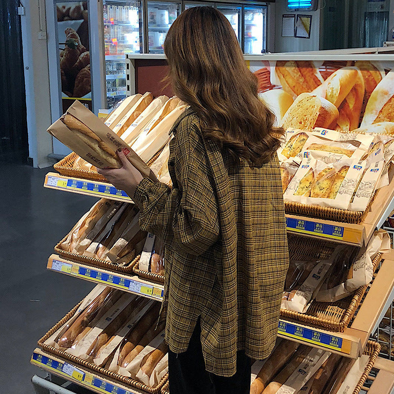 Jade – Plaid Blouse