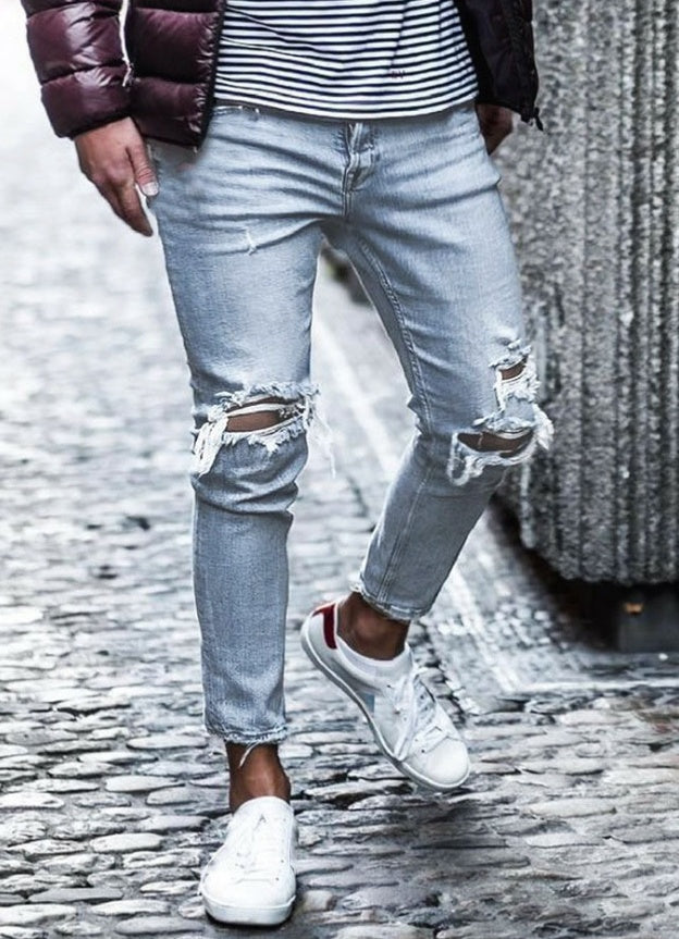 Jacob – Ripped Skinny Jeans in Streetwear Style