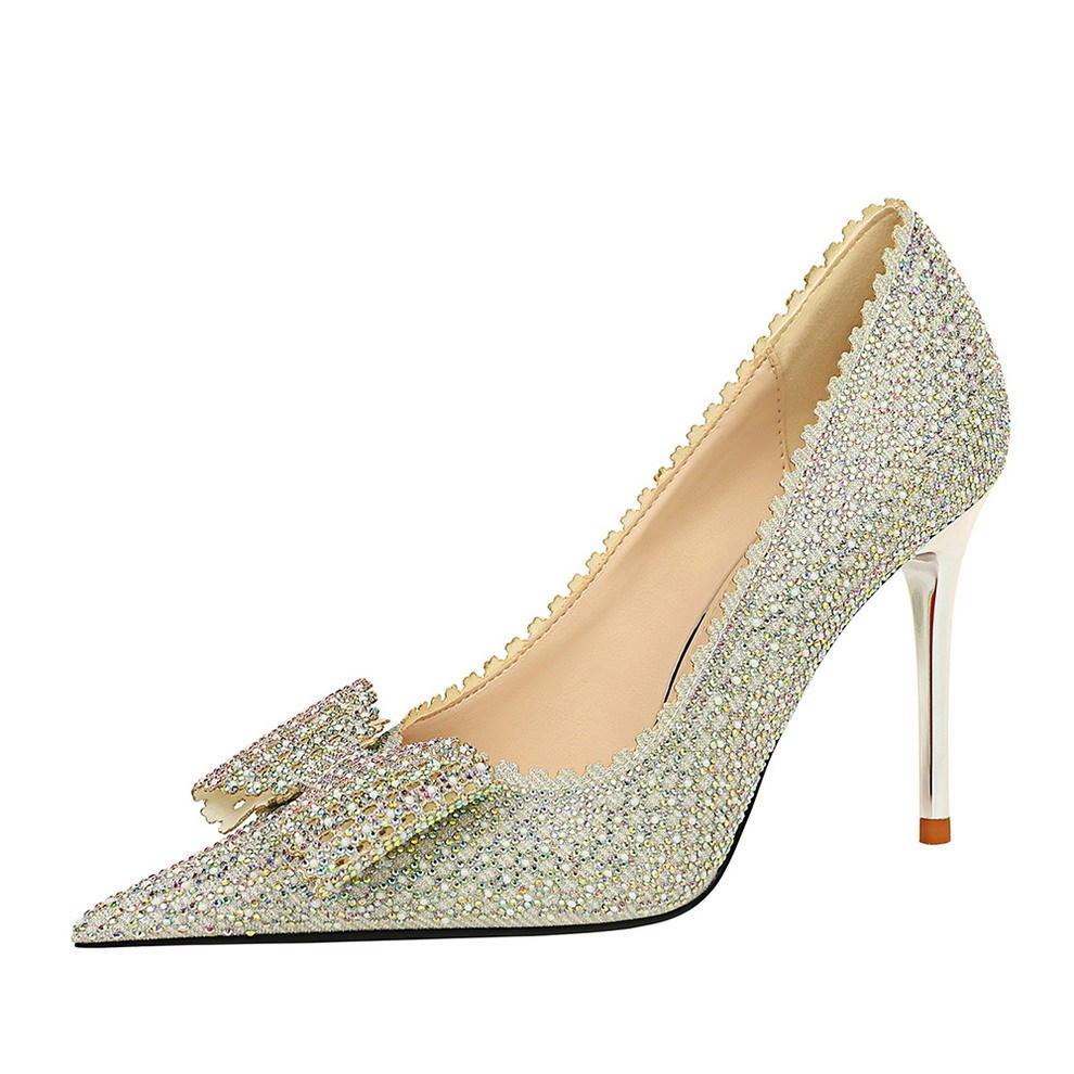 Charlotte – Princess Wedding Shoes with Slim High Heels