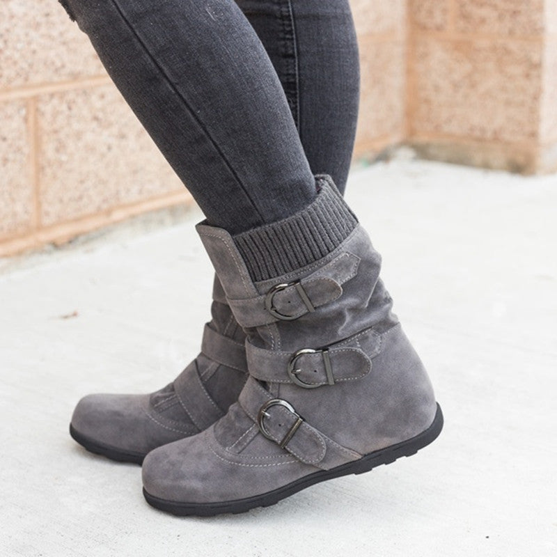Ronald – Comfortable Winter Boots with Strap and Buckle