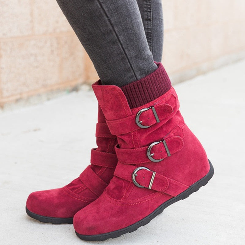 Ronald – Comfortable Winter Boots with Strap and Buckle