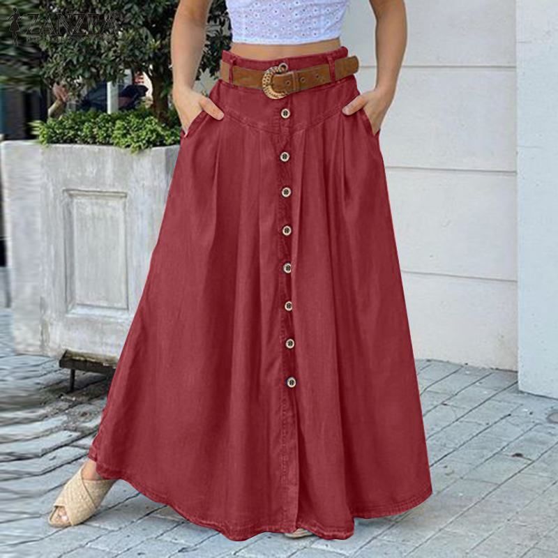 Juliet – Women's High-Waist Skirt in Solid Color