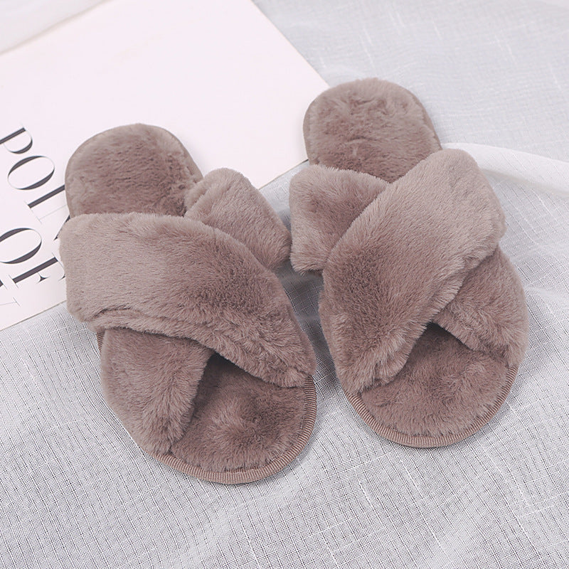 Shirley – Fluffy Women's Slippers with Non-Slip Sole