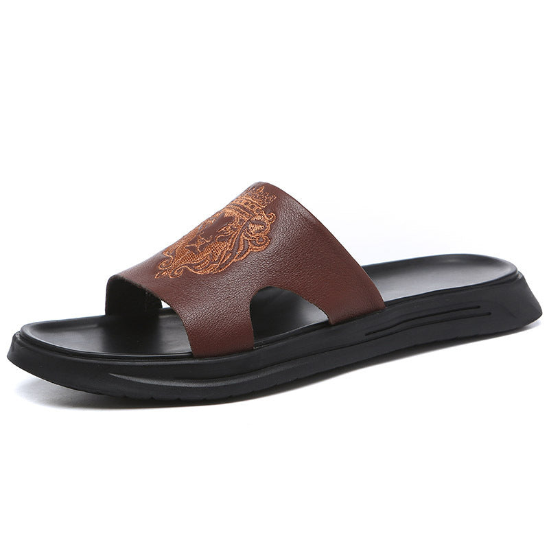 Allan – Summer Men's Beach Sandals in Vegan Leather
