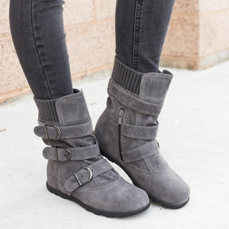 Ronald – Comfortable Winter Boots with Strap and Buckle