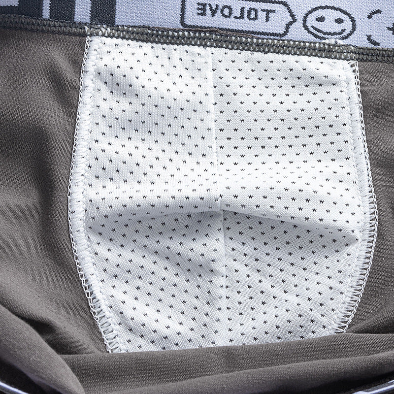 Justin – Breathable Men's Boxer Shorts with Contrast Color