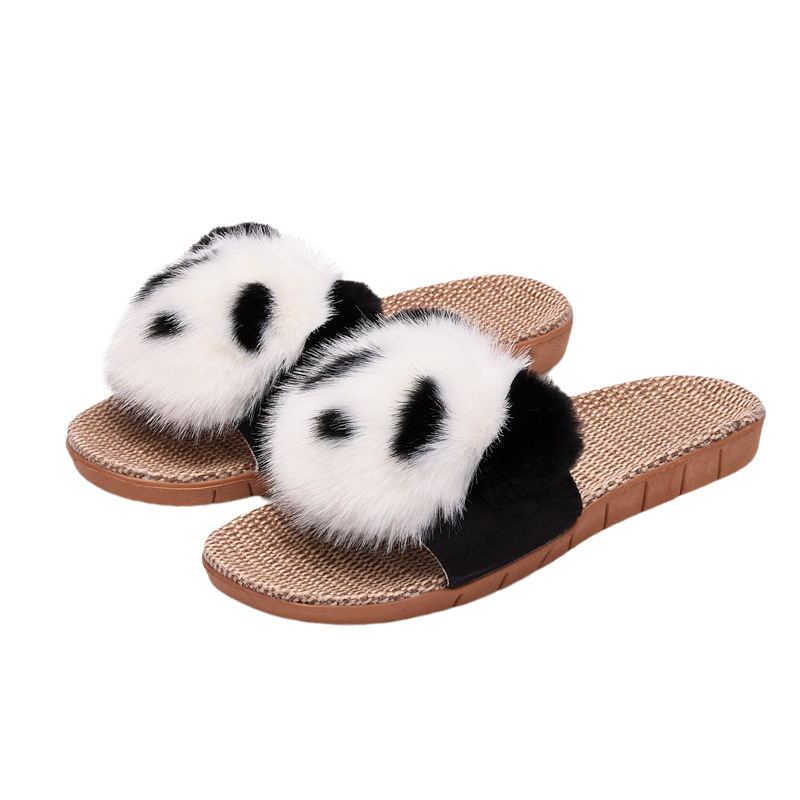 Alison – Soft Slippers with Panda Design