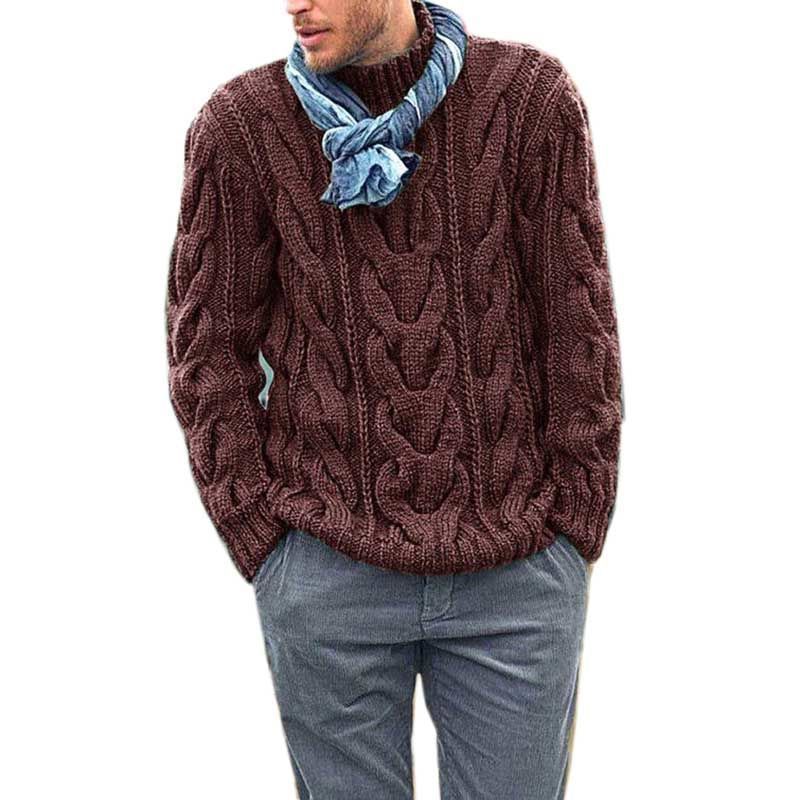 Louis – Long Men's Sweater with Padding