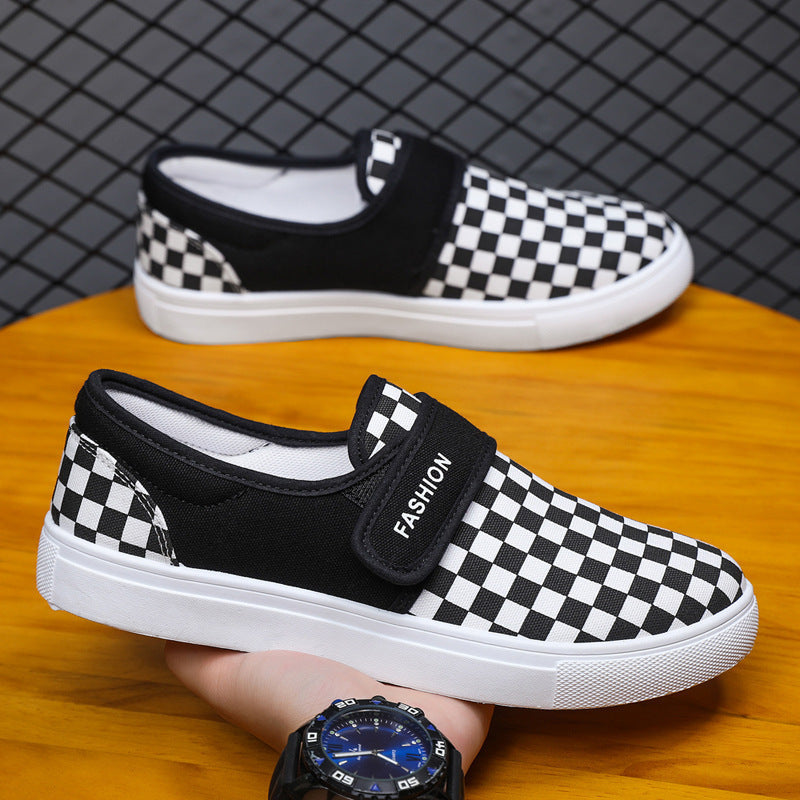 Adrian – Canvas Casual Sneakers with Velcro Strap