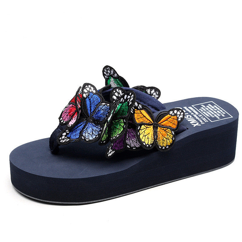Jasmine – Handmade Women's Slippers with Butterfly Design