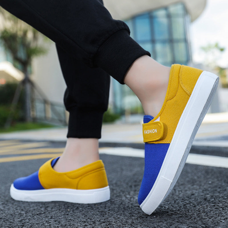 Adrian – Canvas Casual Sneakers with Velcro Strap