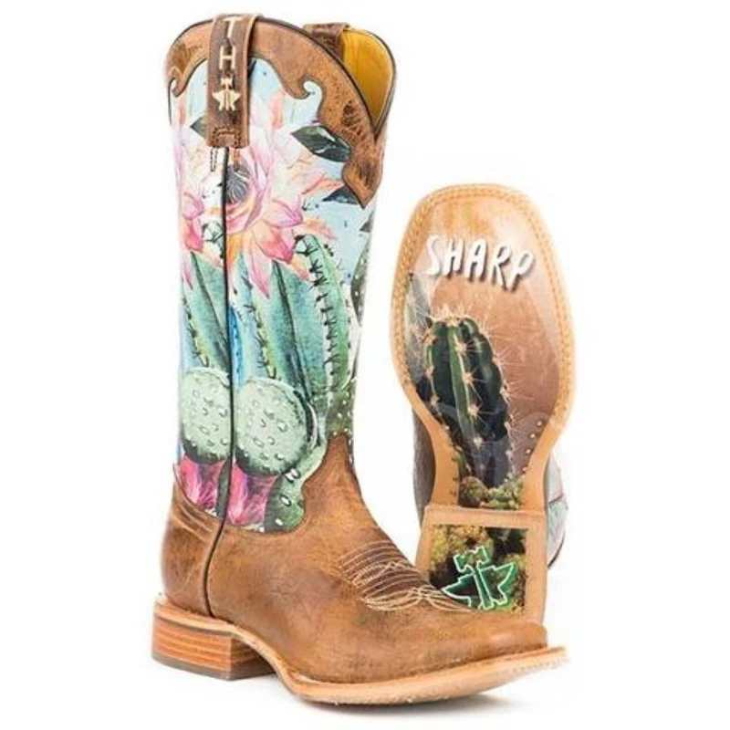Abigail – Colorful Women's Boots with Floral Pattern