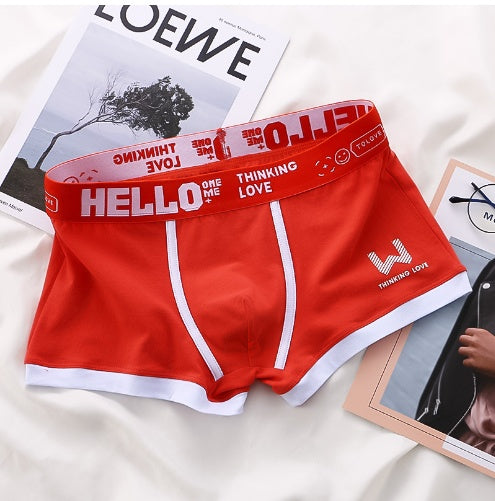 Justin – Breathable Men's Boxer Shorts with Contrast Color