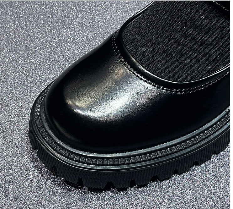 Rose – Thick-Sole Women's Sock Boots in Martin Style