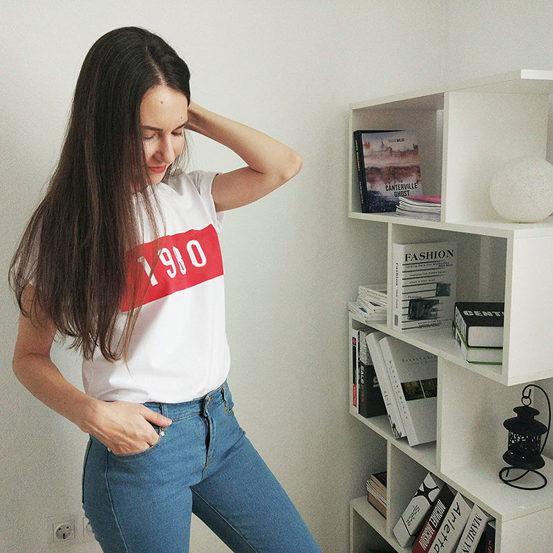Margaret – Printed Women's T-Shirt with Short Sleeves