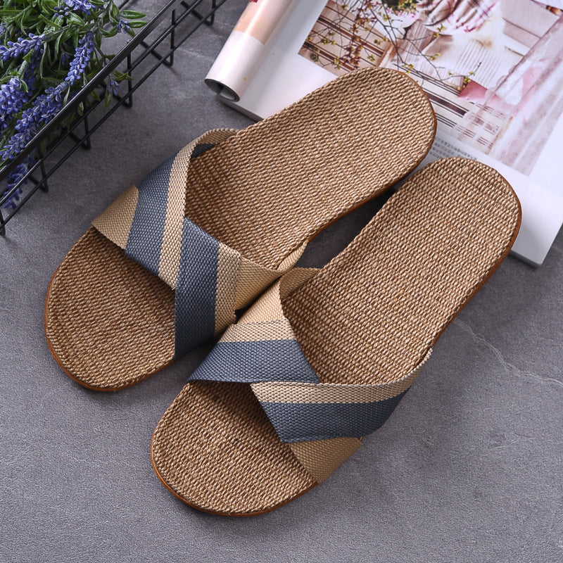 Cliff – Non-Slip Linen Slippers