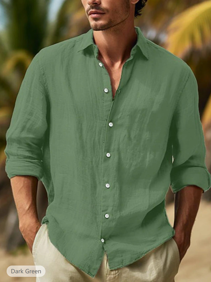 Nigel – Casual Men's Shirt in Solid Colors