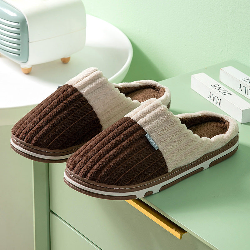 Abigail – Unisex Winter Corduroy Slippers