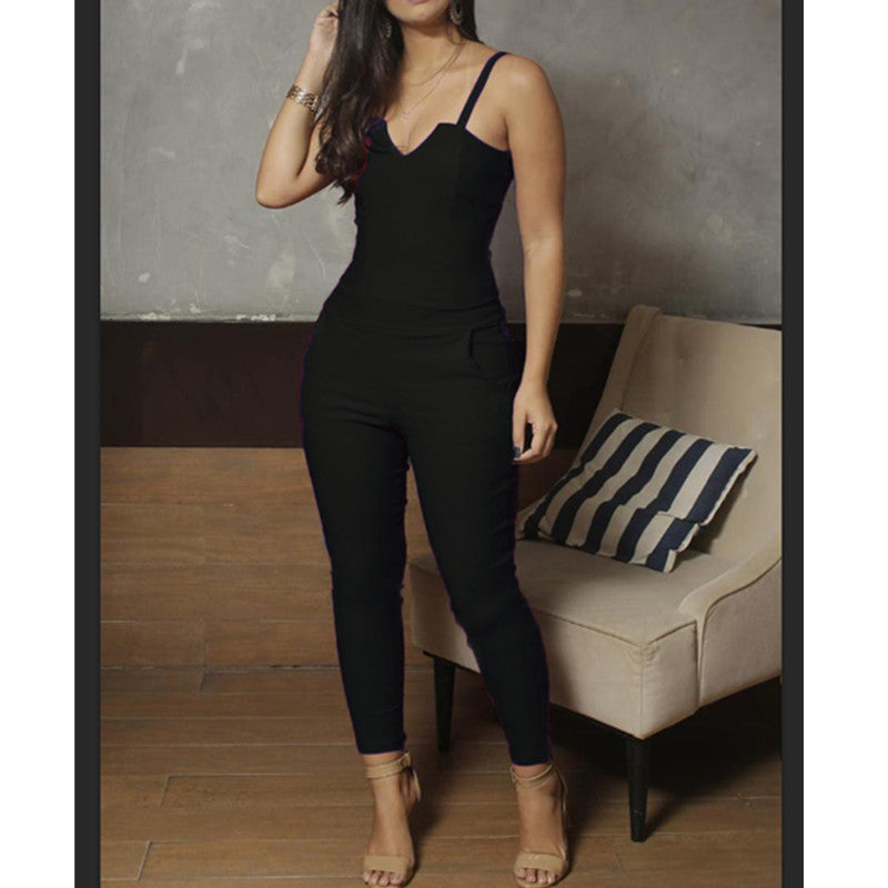 Abigail – Summer Women's Jumpsuit with High Stretch and Straps
