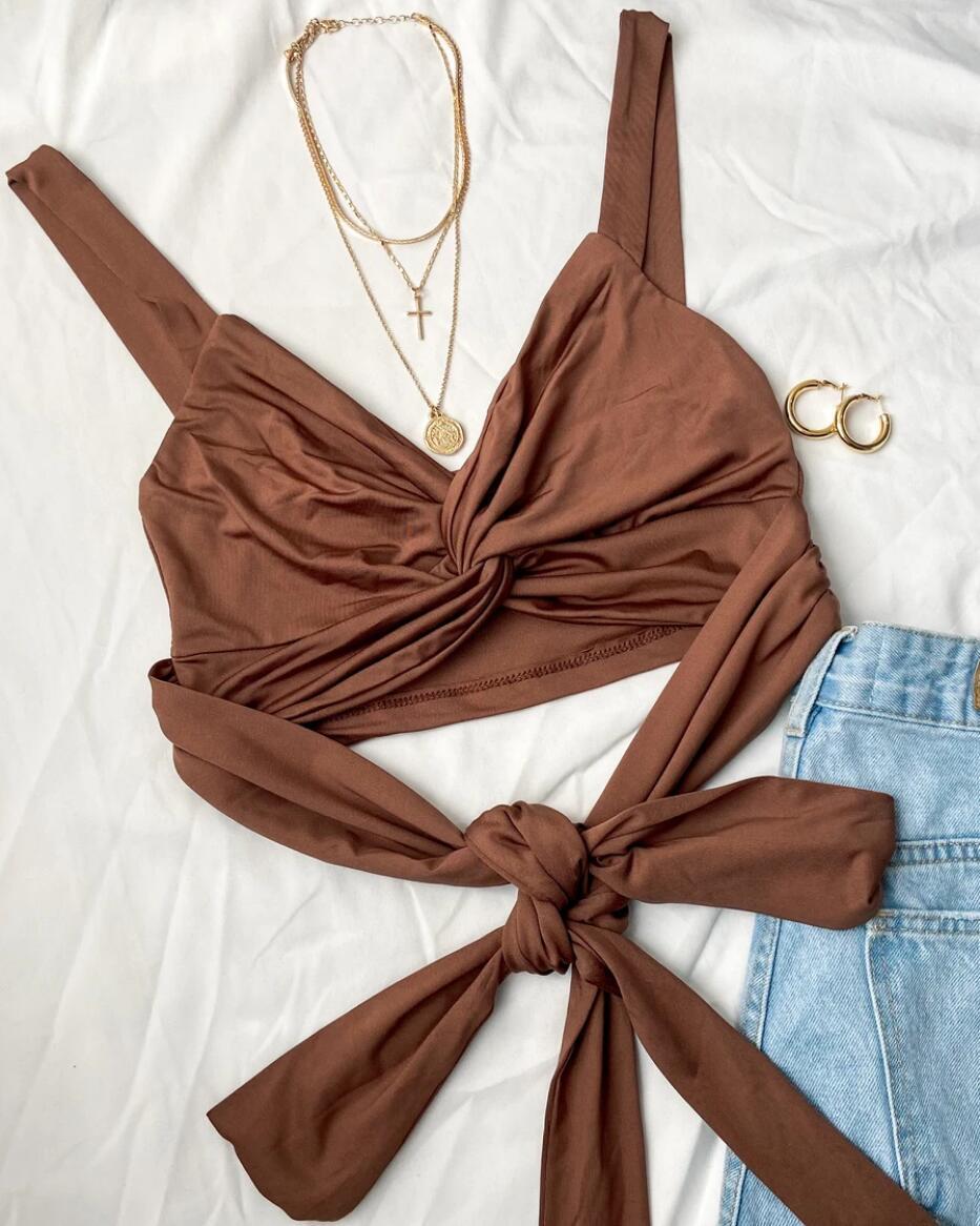 Abigail – V-Neck Camisole with Elastic Lace