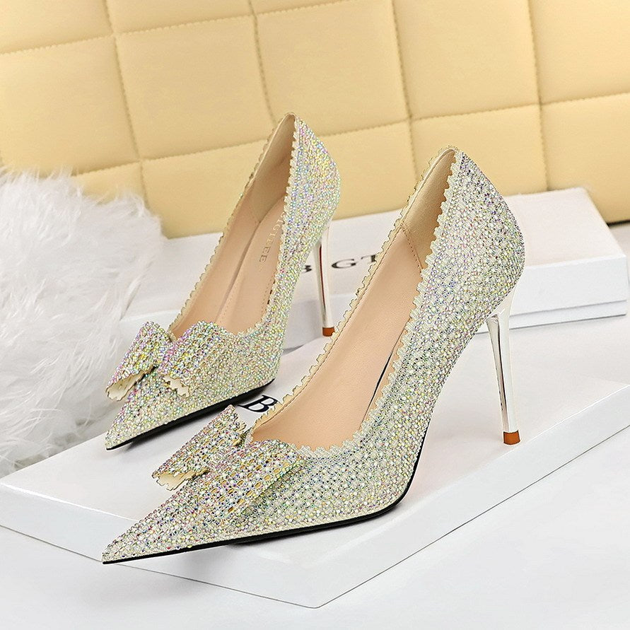 Charlotte – Princess Wedding Shoes with Slim High Heels
