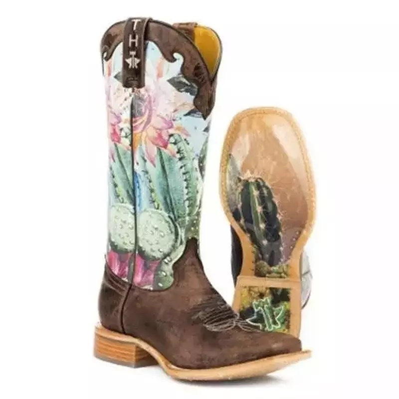 Abigail – Colorful Women's Boots with Floral Pattern