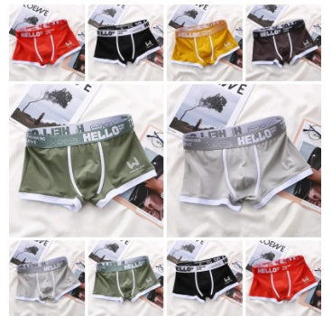 Justin – Breathable Men's Boxer Shorts with Contrast Color