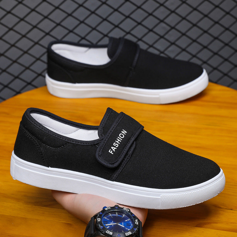 Adrian – Canvas Casual Sneakers with Velcro Strap