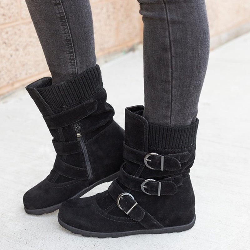 Ronald – Comfortable Winter Boots with Strap and Buckle