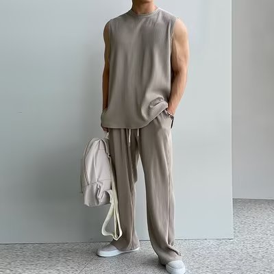 Shaun – Sporty Men's Tank Top Set for Summer