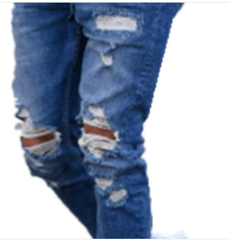 Geoffrey – Men's Jeans with Distressed Details