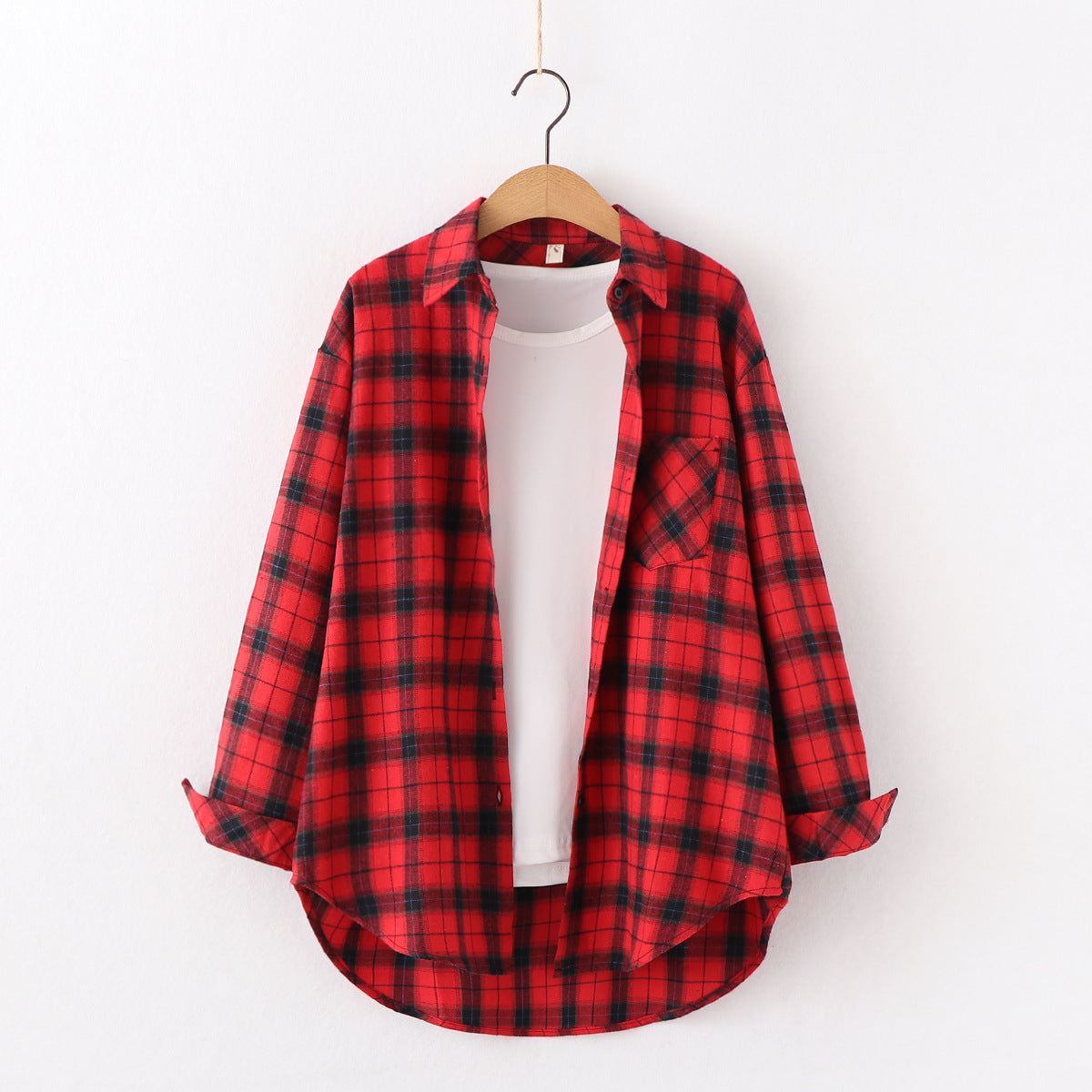 Hayley – Checkered Women's Blouse with Relaxed Fit