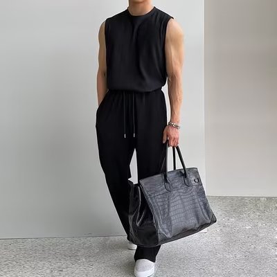 Shaun – Sporty Men's Tank Top Set for Summer