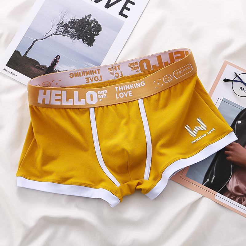 Justin – Breathable Men's Boxer Shorts with Contrast Color
