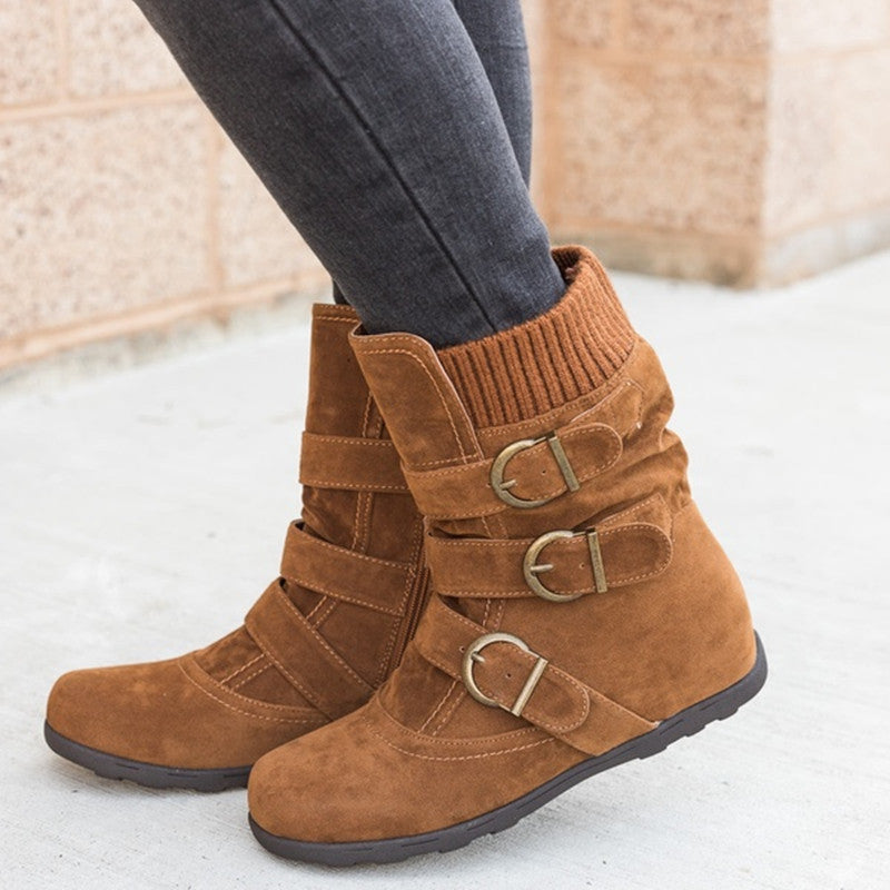 Ronald – Comfortable Winter Boots with Strap and Buckle