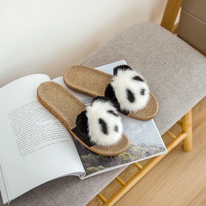 Alison – Soft Slippers with Panda Design