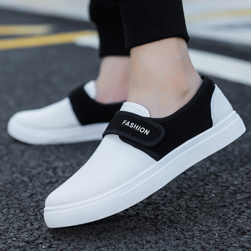 Adrian – Canvas Casual Sneakers with Velcro Strap