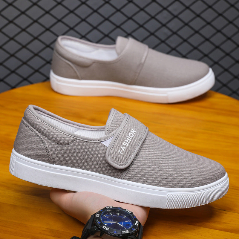 Adrian – Canvas Casual Sneakers with Velcro Strap