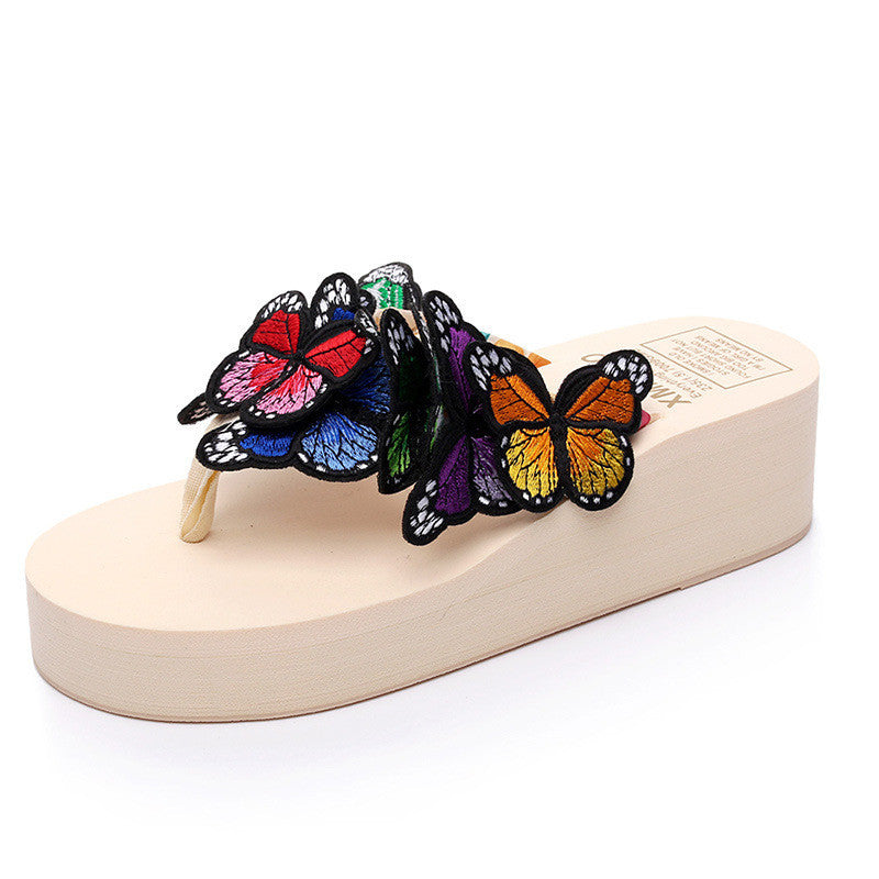 Jasmine – Handmade Women's Slippers with Butterfly Design
