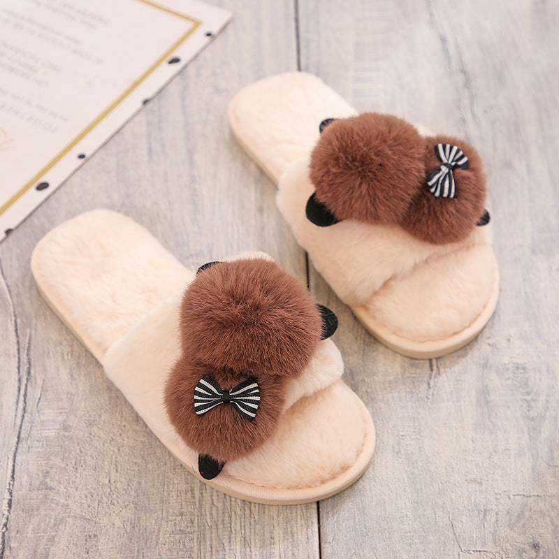 Janet – Cartoon Plush Cotton Slippers