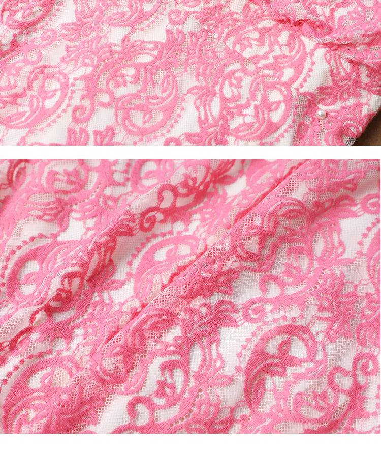 Nicola – Elegant Embroidered Lace Skirt