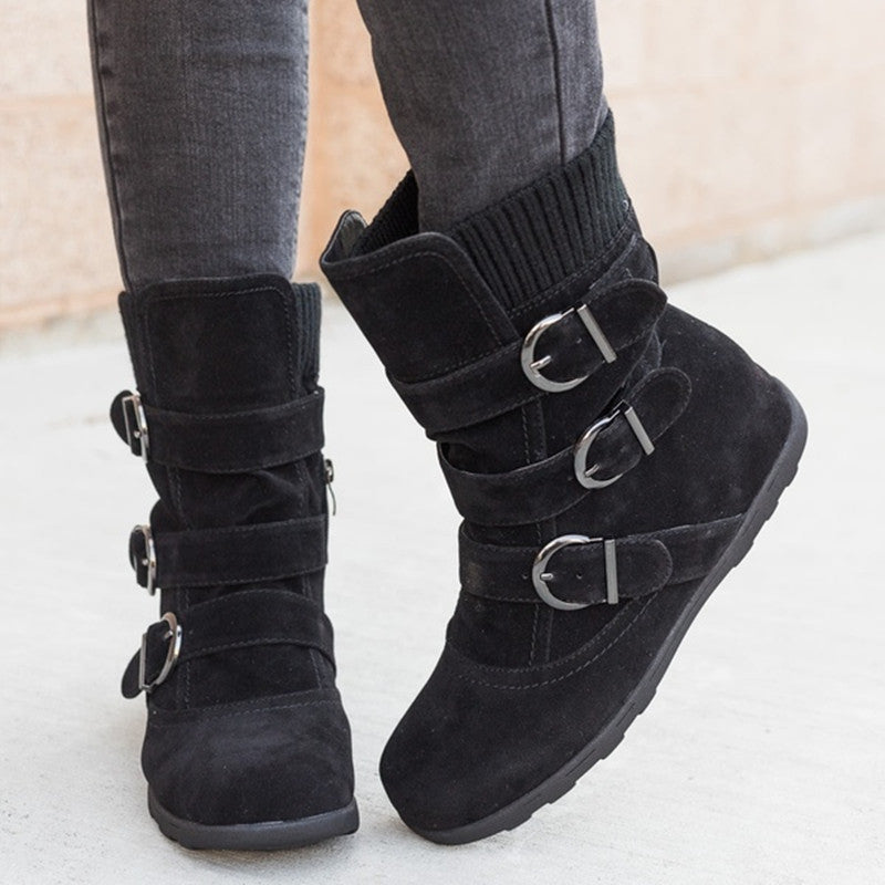 Ronald – Comfortable Winter Boots with Strap and Buckle
