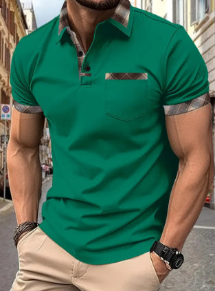 Alex – Men's Checkered Sport Polo Shirt