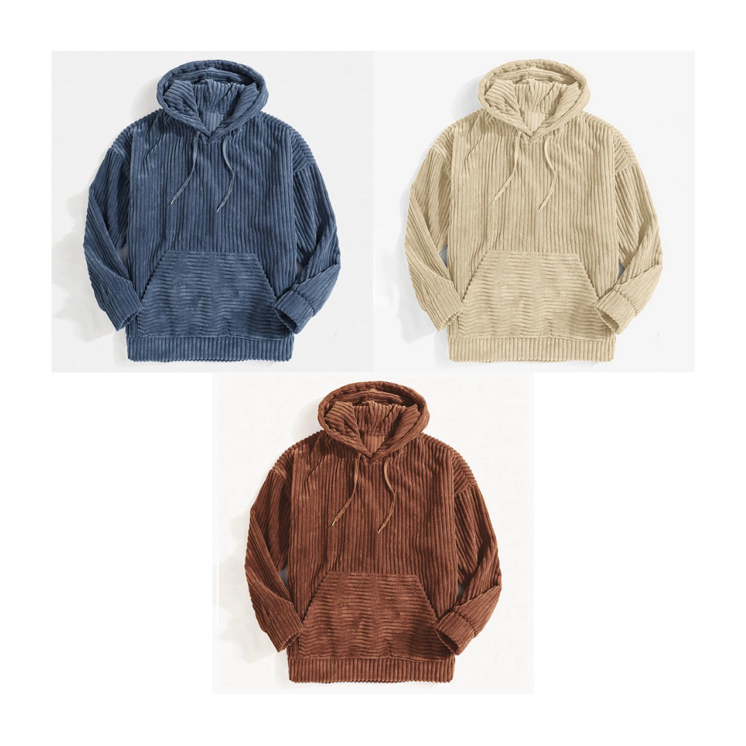Raymond – Men's Corduroy Hoodie Sweater