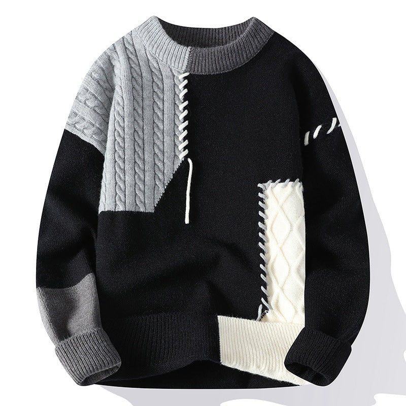 Gareth – Men's Colorblock Long Sleeve Sweater