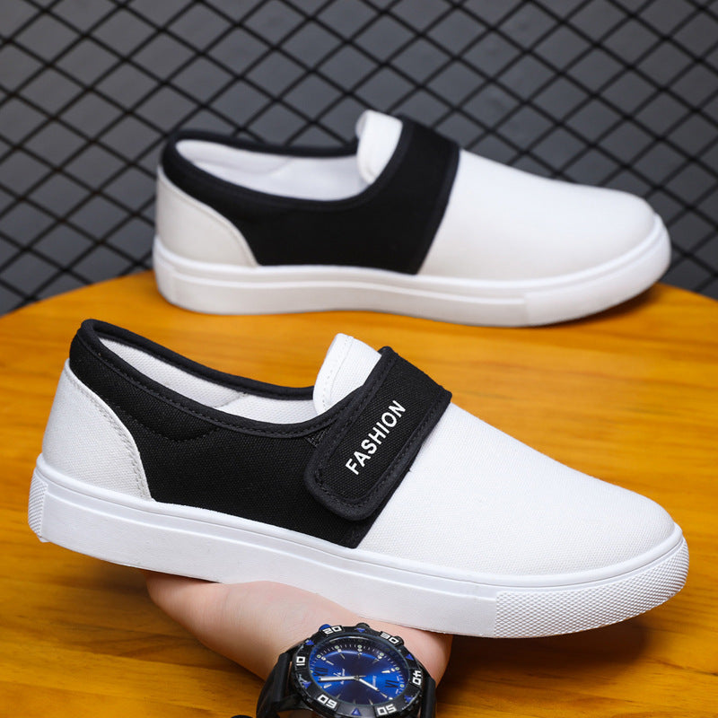 Adrian – Canvas Casual Sneakers with Velcro Strap