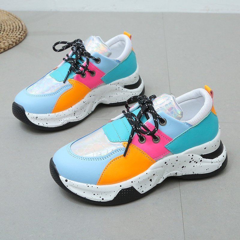 Sara – Leopard Print Sneakers with Laces